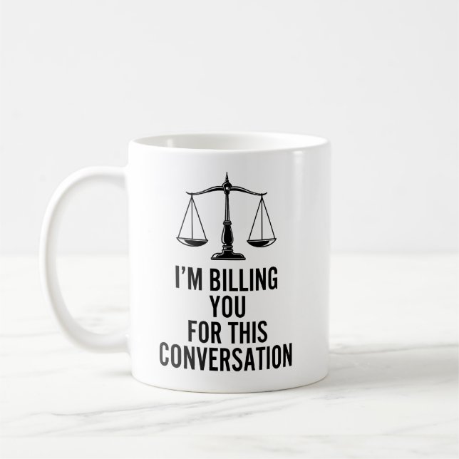 Funny Lawyer Coffee Mug (Left)