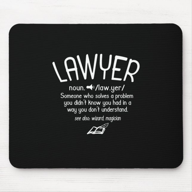 Funny Lawyer Definition Mouse Pad (Front)