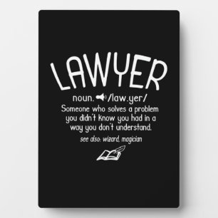 Funny Lawyer Definition Plaque
