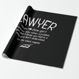Funny Lawyer Definition Wrapping Paper
