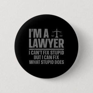 Funny Lawyer Design For Men Women Law School Attor 6 Cm Round Badge