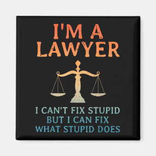 Funny Lawyer Design For Men Women Law School Attor Magnet