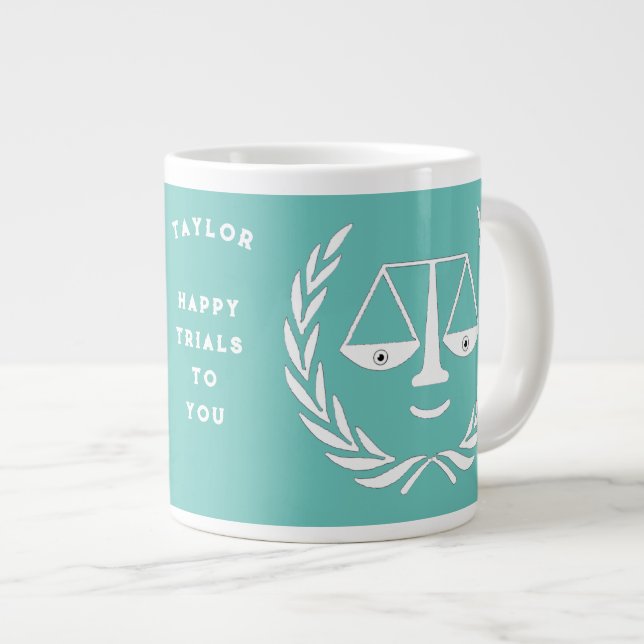 Funny Lawyer Giant Coffee Mug (Front Right)