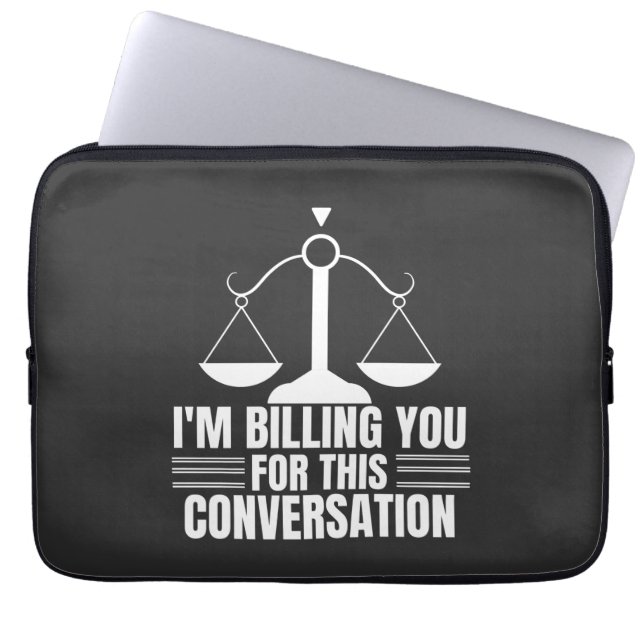 Funny Lawyer Gift  and Law Graduation Gifts  Laptop Sleeve (Front)