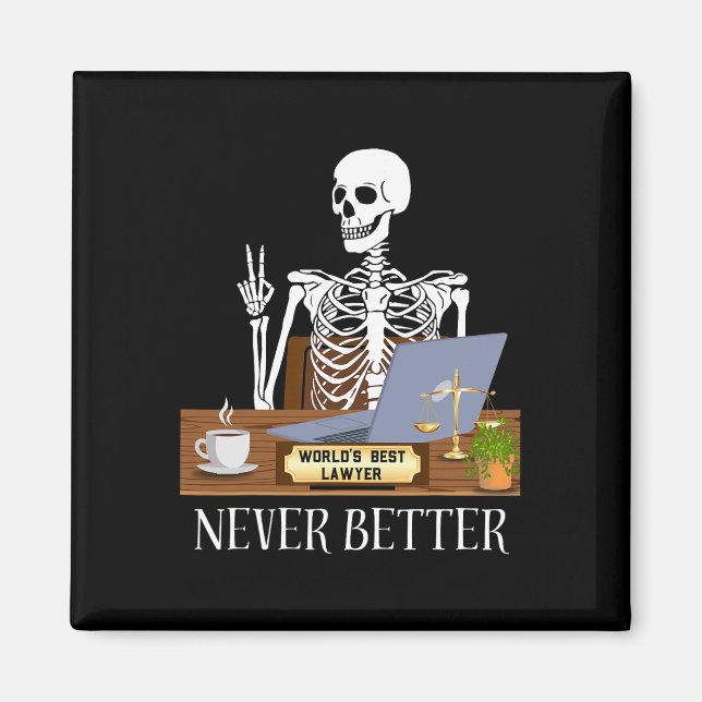 Funny Lawyer Halloween  Magnet (Front)