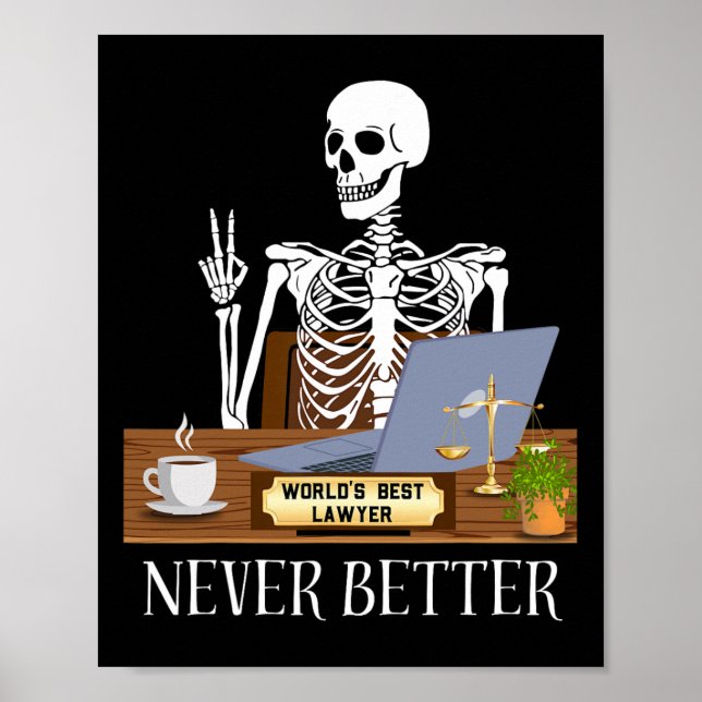 Funny Lawyer Halloween  Poster (Front)