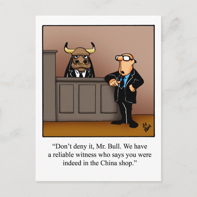 Funny Lawyer Humour Postcard (Front)