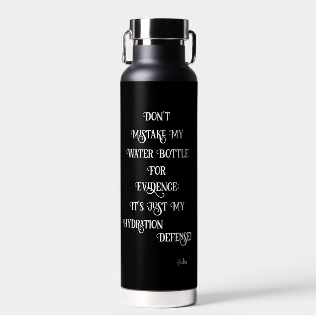 Funny Lawyer Humour Quote  Legal Personalised Water Bottle (Front)
