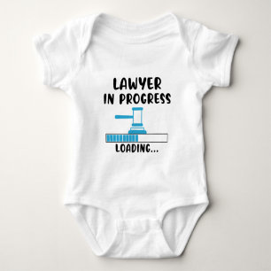 Funny Lawyer in Progress - Personalised Lawyer Baby Bodysuit