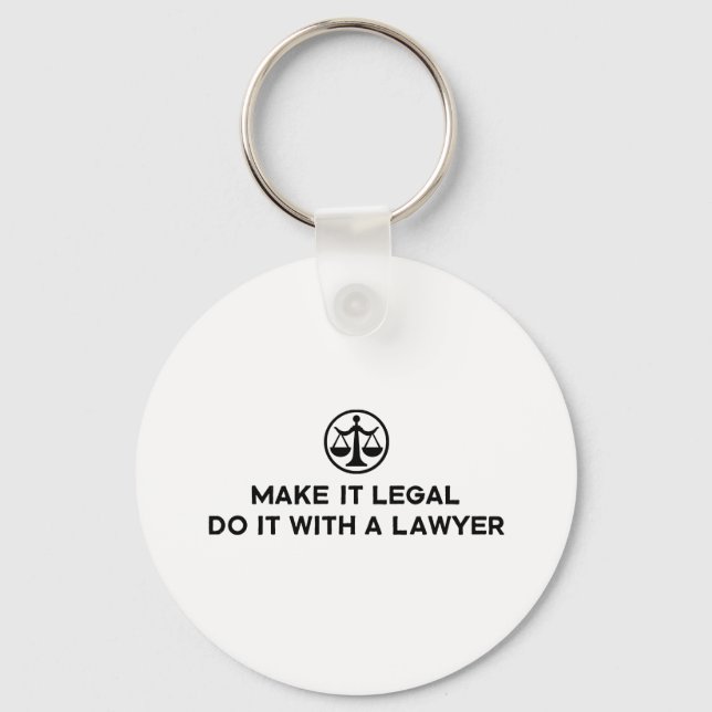 Funny Lawyer Key Ring (Front)