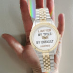 Funny lawyer mom, mother's day watch<br><div class="desc">Funny prosecutor lawyer mom ,  mother's day watch  . Gift for mom.perfect gift for Mother's day ,  birthday,  law student who is a mom and for graduation gift idea.</div>