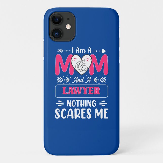Funny Lawyer Mum, Lawyer Mum Funny Case-Mate iPhone Case (Back)