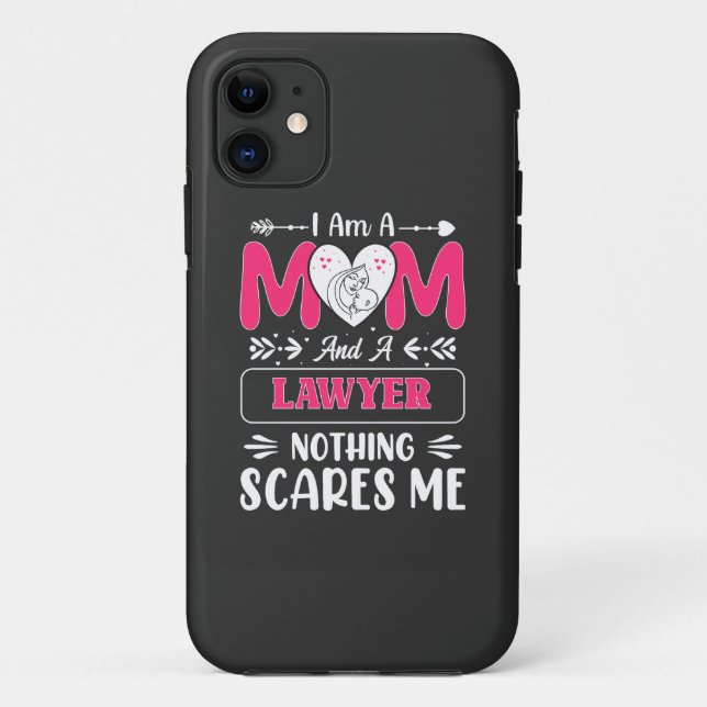 Funny Lawyer Mum, Lawyer Mum Funny Case-Mate iPhone Case (Back)