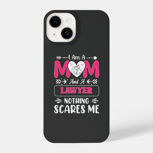 Funny Lawyer Mum, Lawyer Mum Funny iPhone Case (Back)