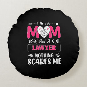 Funny Lawyer Mum, Lawyer Mum Funny Round Cushion