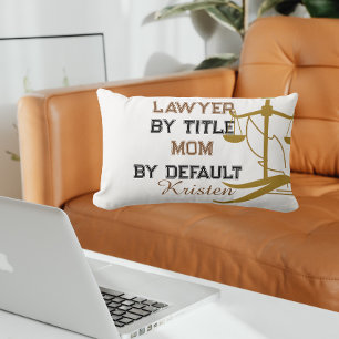 Funny lawyer mum, mother's day law  lumbar cushion