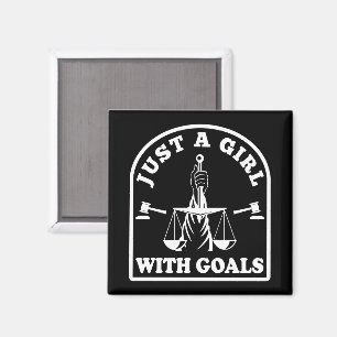 Funny Lawyer Student Just A Girl With Goals Lawyer Magnet