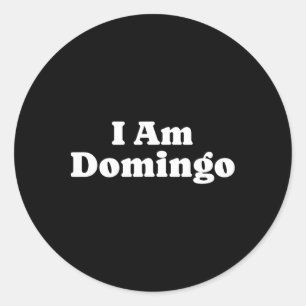 Funny Lazy Adult Halloween Costume Domingo Chelore Classic Round Sticker