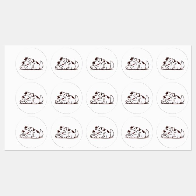Funny Lazy Dog Design (Sheet)