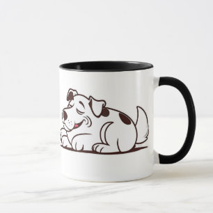 Funny Lazy Dog Design Mug