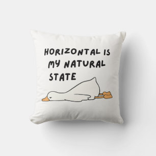 Funny Lazy Duck  Cushion