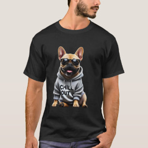 Funny Lazy French Bulldog Dog Chillin Dogs Chill O T-Shirt