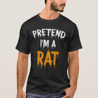 Funny Lazy Halloween Costume Gift Pretend I m A Ra T-Shirt