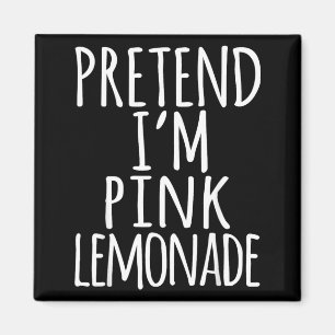 Funny Lazy Halloween Costume Shirt - Pink Lemonade Magnet