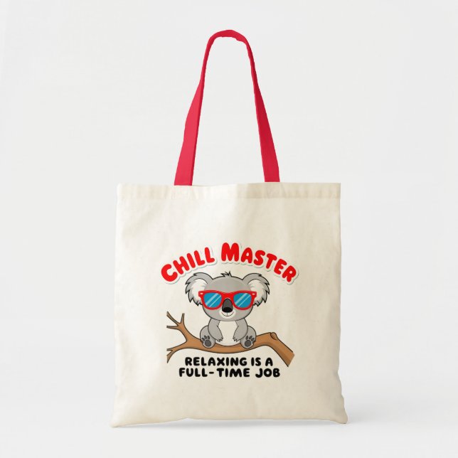 Funny lazy koala tote bag (Front)