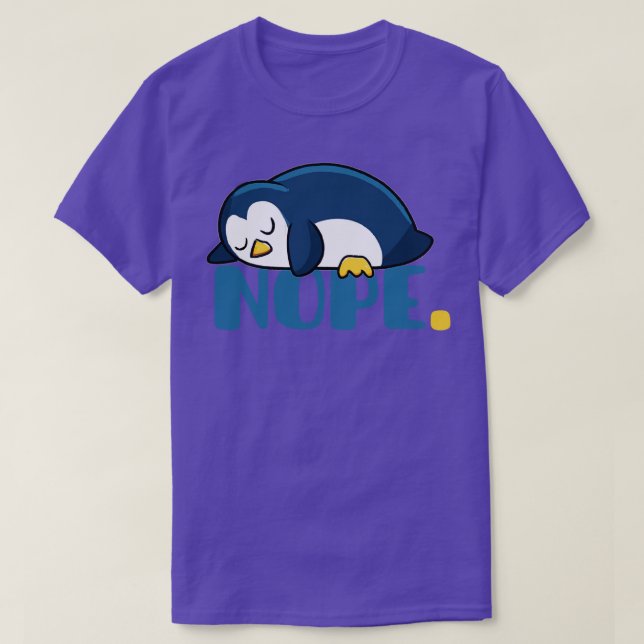 funny lazy penguin 3 T-Shirt (Design Front)