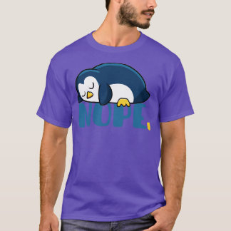 funny lazy penguin 3 T-Shirt