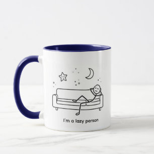 Funny Lazy Person Stickman Couch Chill Mug