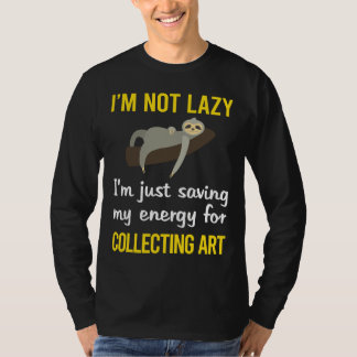 Funny Lazy Sloth Art Collecting T-Shirt