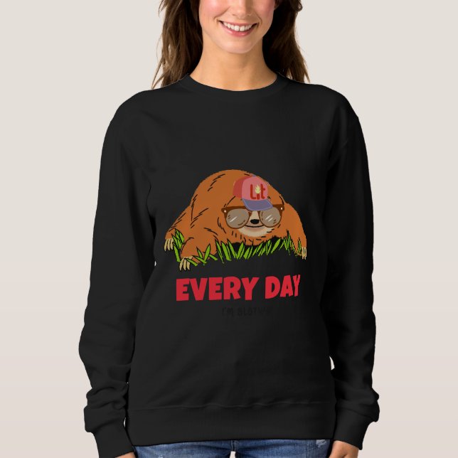 Funny Lazy Sloth Sweatshirt (Front)