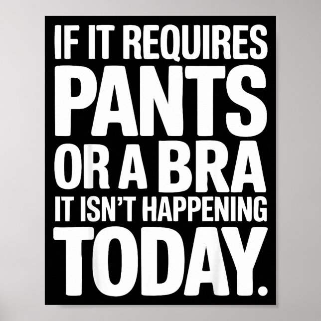 Funny lazy weekend quote introvert homebody comfor poster (Front)