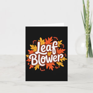 Funny Leaf Blower Fall Costume Couple Halloween Ma Card