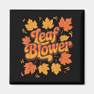 Funny Leaf Blower Fall Costume Couple Halloween Ma Magnet