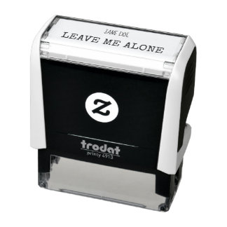 Funny leave me alone stamp
