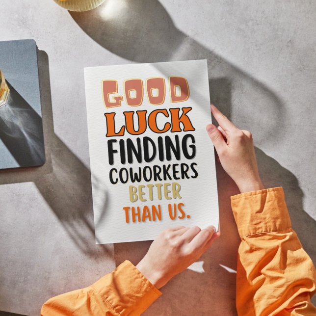 Funny Leaving Card for Men Women, Humourous Going (Creator Uploaded)