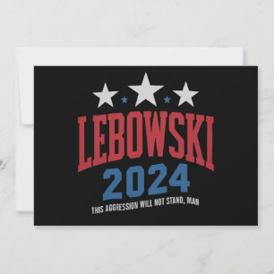 Funny Lebowski Political Election Vote 2024 Invitation