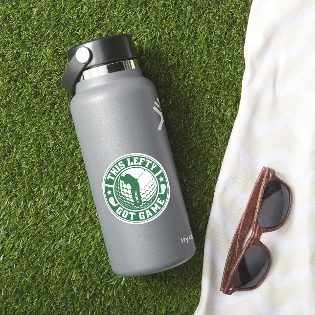 Funny Left Handed Golf Player (HydroFlask Insitu)