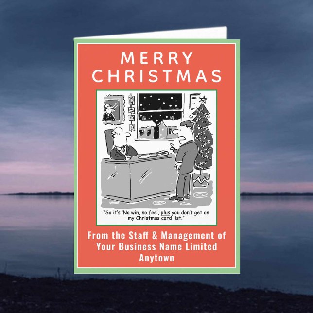 Funny Legal and Law Theme Christmas Holiday Card (Creator Uploaded)