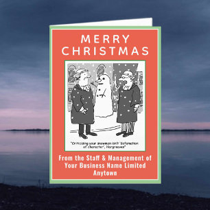 Funny Legal and Law Theme Christmas Holiday Card