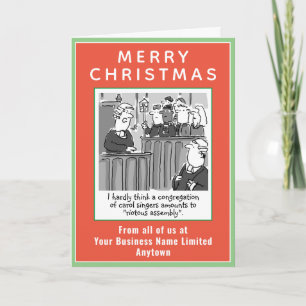 Funny Legal or Law Company Christmas Holiday Card