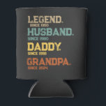 Funny Legend Husband Daddy Grandpa Custom Gift Can Cooler<br><div class="desc">Legend Husband Daddy Grandpa Custom Gift</div>