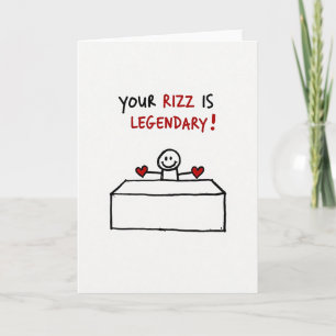 Funny Legendary Rizz Card