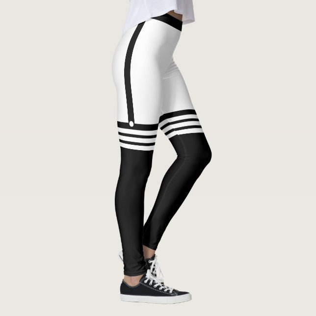 Funny Leggings with Faux Black Over Knee Socks (Right)