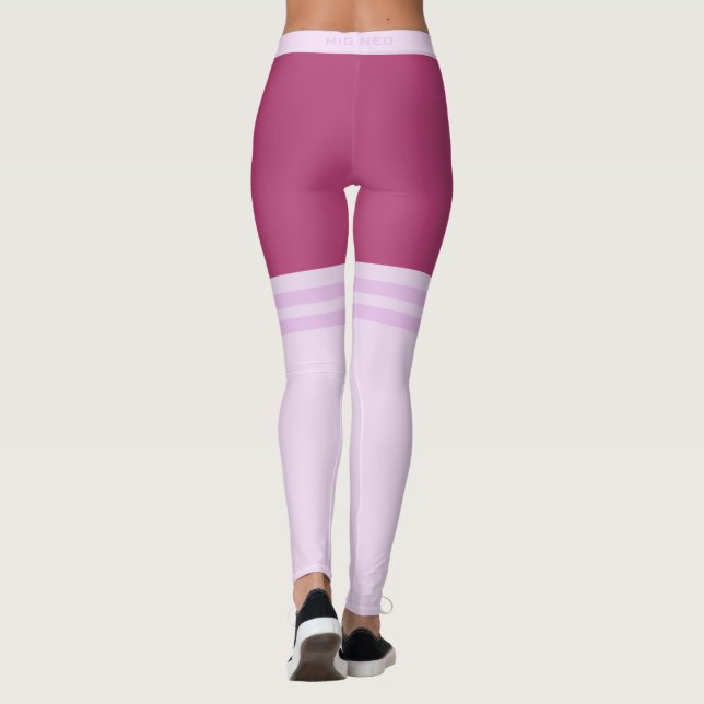 Funny Leggings with Faux Stripe Overknee Socks (Back)