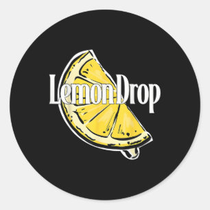 Funny Lemon Drop Gifts For Men Women Classic Round Sticker