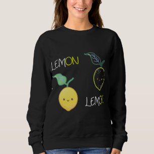 Funny Lemon Lemoff Pun Vegan Fruit Lover Vegan Wom Sweatshirt